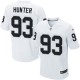 Men Nike Oakland Raiders &93 Jason Hunter Elite White NFL Jersey