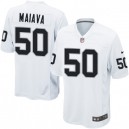 Youth Nike Oakland Raiders &50 Kaluka Maiava Elite White NFL Jersey