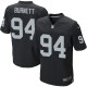 Men Nike Oakland Raiders &94 Kevin Burnett Elite Black Team Color NFL Jersey