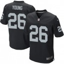 Men Nike Oakland Raiders &26 Usama Young Elite Black Team Color NFL Jersey