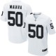 Men Nike Oakland Raiders &50 Kaluka Maiava Elite White NFL Jersey