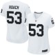 Women Nike Oakland Raiders &53 Nick Roach Elite White NFL Jersey
