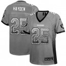 Women Nike Oakland Raiders &25 D.J.Hayden Elite Grey Drift Fashion NFL Jersey