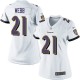 Women Nike Baltimore Ravens &21 Lardarius Webb Elite White NFL Jersey