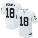 Men Nike Oakland Raiders &18 Andre Holmes Elite White NFL Jersey