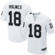 Men Nike Oakland Raiders &18 Andre Holmes Elite White NFL Jersey