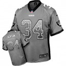 Youth Nike Oakland Raiders &34 Bo Jackson Elite Grey Drift Fashion NFL Jersey