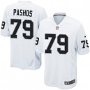 Youth Nike Oakland Raiders &79 Tony Pashos Elite White NFL Jersey