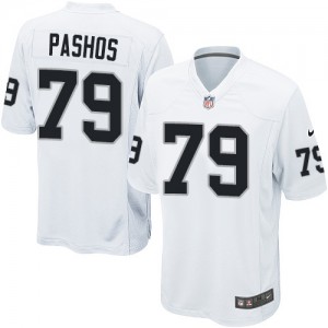 Jeunesse Nike Las Vegas Raiders # 79 Tony Pashos Élite blanc NFL Maillot Magasin