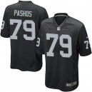 Youth Nike Oakland Raiders &79 Tony Pashos Elite Black Team Color NFL Jersey