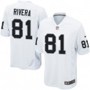 Youth Nike Oakland Raiders &81 Mychal Rivera Elite White NFL Jersey