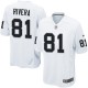 Youth Nike Oakland Raiders &81 Mychal Rivera Elite White NFL Jersey