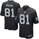 Youth Nike Oakland Raiders &81 Mychal Rivera Elite Black Team Color NFL Jersey