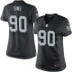 Women Nike Oakland Raiders &90 Pat Sims Elite Black Team Color NFL Jersey