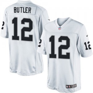 Jeunesse Nike Las Vegas Raiders # 12 Brice Butler Élite blanc NFL Maillot Magasin