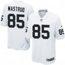 Youth Nike Oakland Raiders &85 Jeron Mastrud Elite White NFL Jersey