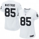 Women Nike Oakland Raiders &85 Jeron Mastrud Elite White NFL Jersey