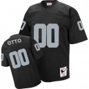 Mitchell and Ness Oakland Raiders &0 Jim Otto Black Team Color Authentic NFL Throwback Jersey
