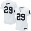 Women Nike Oakland Raiders &29 Brandian Ross Elite White NFL Jersey