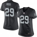 Women Nike Oakland Raiders &29 Brandian Ross Elite Black Team Color NFL Jersey