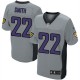 Men Nike Baltimore Ravens &22 Jimmy Smith Elite Grey Shadow NFL Jersey