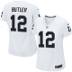 Women Nike Oakland Raiders &12 Brice Butler Elite White NFL Jersey