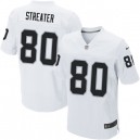 Men Nike Oakland Raiders &80 Rod Streater Elite White NFL Jersey