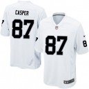 Youth Nike Oakland Raiders &87 Dave Casper Elite White NFL Jersey