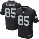 Men Nike Oakland Raiders &85 Jeron Mastrud Elite Black Team Color NFL Jersey