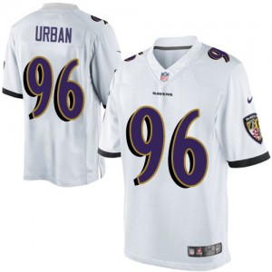Jeunesse Nike Baltimore Ravens # 96 Brent urbain élite blanc NFL Maillot Magasin