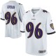 Youth Nike Baltimore Ravens &96 Brent Urban Elite White NFL Jersey