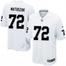 Youth Nike Oakland Raiders &72 John Matuszak Elite White NFL Jersey