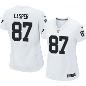 Femmes Nike Las Vegas Raiders # 87 Dave Casper Élite blanc NFL Maillot Magasin