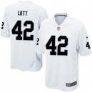 Youth Nike Oakland Raiders &42 Ronnie Lott Elite White NFL Jersey