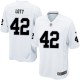 Youth Nike Oakland Raiders &42 Ronnie Lott Elite White NFL Jersey