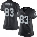 Women Nike Oakland Raiders &83 Ted Hendricks Elite Black Team Color NFL Jersey
