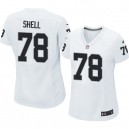 Women Nike Oakland Raiders &78 Art Shell Elite White NFL Jersey
