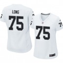Women Nike Oakland Raiders &75 Howie Long Elite White NFL Jersey