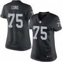 Women Nike Oakland Raiders &75 Howie Long Elite Black Team Color NFL Jersey