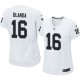 Women Nike Oakland Raiders &16 George Blanda Elite White NFL Jersey
