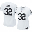 Women Nike Oakland Raiders &32 Marcus Allen Elite White NFL Jersey
