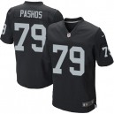 Men Nike Oakland Raiders &79 Tony Pashos Elite Black Team Color NFL Jersey