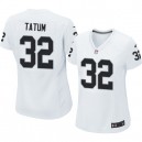 Women Nike Oakland Raiders &32 Jack Tatum Elite White NFL Jersey