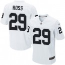 Men Nike Oakland Raiders &29 Brandian Ross Elite White NFL Jersey