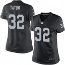 Women Nike Oakland Raiders &32 Jack Tatum Elite Black Team Color NFL Jersey