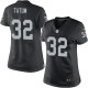 Women Nike Oakland Raiders &32 Jack Tatum Elite Black Team Color NFL Jersey