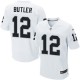 Men Nike Oakland Raiders &12 Brice Butler Elite White NFL Jersey