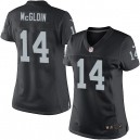 Women Nike Oakland Raiders &14 Matt McGloin Elite Black Team Color NFL Jersey