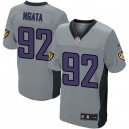 Men Nike Baltimore Ravens &92 Haloti Ngata Elite Grey Shadow NFL Jersey