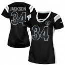 Women Nike Oakland Raiders &34 Bo Jackson Elite Black Draft Him Shimmer NFL Jersey